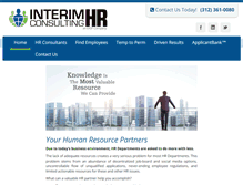 Tablet Screenshot of interimhrconsulting.com